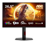 AOC G4 Q27G4SDR Monitor PC 67,3 cm (26.5") 2560 x 1440 Pixel Quad HD QD-OLED Nero, Rosso