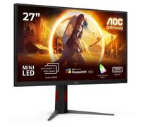 AOC U27G4XM - 160Hz 1ms Fast IPS MiniLED 4K UHD HDMI DisplayPort USB MONITOR GAMING, 27 ", UHD 4K, 3840 x 2160, tempo di risposta 1 ms, refresh rate 160 Hz