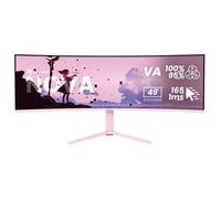Monitor PC Arozzi Nova 49" Dual QHD 165Hz VA Curvo 4ms Regolabile Rosa