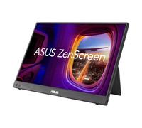 ASUS ZenScreen MB16FC, Monitor Portatile da 16", WUXGA IPS (1920 x 1200), 5ms (GTG), 75Hz, Auto Rotazione, Treppiede, USB-C, Mini HDMI, Flicker Free, Low Blue Light, FSC, Nero