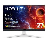 BenQ MOBIUZ EX271 Monitor Gaming Bianco 27" FHD 180Hz, 1ms Risposta Rapida, AMD FreeSync, Modalità Colore AI, Color Vibrance, Light Tuner, 95% P3, Altoparlanti 2,5W, HDMI 2.0, DP 1.2, USB Hub