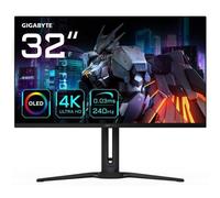 GIGABYTE Monitor da gioco AORUS FO32U2 OLED da 32” - 3840 x 2160 (UHD), 240Hz, 0,03ms, KVM, 250 cd/m², FreeSync Premium Pro, DisplayHDR True Black 400, HDMI 2.1