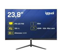 Monitor PC IGGUAL ML24S 23,8" Full HD 120Hz IPS Frameless Altoparlanti 1ms VESA
