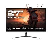 JapanNext Monitor Gaming 27" Dual Mode 160Hz/4K (3840x2160) & 320Hz/FHD (1920x1080) 0,5ms | HDR | Inclinazione regolabile Altoparlanti integrati | 100% sRGB G-Sync/FreeSync | JN-IPS27G1632UF