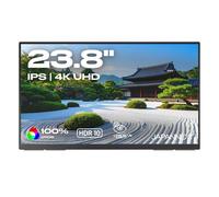 JAPANNEXT Schermo PC portatile 23.8" IPS 4K UHD (3840x2160) | HDR | Ricarica tramite USB-C(65W) Altoparlanti integrati | G-Sync/FreeSync | JN-MD-IPS238U-C6