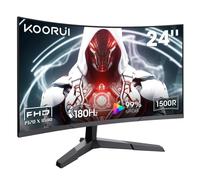 Monitor PC KOORUI 24E6CA 24" FullHD 180Hz VA Curvo 1ms Rosso Nero