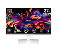 MSI Mag 272QPW QD-OLED X28 27 pollici WQHD, Monitor Gaming, 2560 x 1440 Quantum Dot OLED Panel, 280 Hz, 0,03 ms, DisplayHDR True Black 400, HDMI 2.1, DP 1.4a, USB C 15WPD, Bianco
