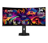 MSI MAG 341CQP QD-OLED X28 Display Gaming 34'', UWQHD 3440 x 1440, 280 Hz, 0,03 ms, Tandem QD-OLED, Stripe RGB, Film DarkArmor, Uniform Luminance, Adaptive Sync, Base piatta