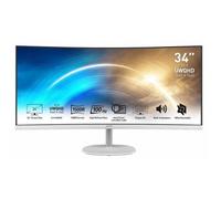 MSI Pro MP341CQW Monitor PC 86,4 cm (34") 3440 x 1440 Pixel UltraWide Quad HD Bianco
