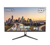 Nilox NXM322K1001 Monitor Gaming 32'' 2K QHD 2560×1440 IPS, Frequenza 100 Hz, Tempo 4 ms, Uscita Audio 3,5 mm, Connessioni HDMI/DP, VESA 100×100 mm