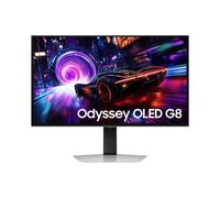Samsung Monitor Gaming Odyssey OLED G8 (S27FG816SU), Flat, 27'', 3840x2160 (UHD 4K), 16:9, HDR10+, OLED, 240Hz, 0,03ms (GtG), FreeSync Premium Pro, HDMI, DP, Ingresso Audio, HAS, Pivot