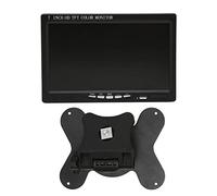 Monitor per Auto da 7 Pollici Lettore Video Veicolo sul Cruscotto Monitor di Backup VGA AV Risoluzione HD Display LCD a Colori TFT per Auto HD (Spina Europea)