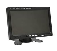 Monitor per Auto da 7 Pollici, Monitor per Mini PC 1024x6007 CCTV per Computer per Auto DVR con Supporto Girevole, con Ingresso AV VGA Altoparlante Integrato, per Veicolo,