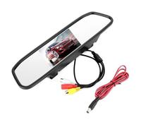 Monitor per auto Retrovisore -4.3in Monitor per specchietto retrovisore per auto Schermo TFT-LCD HD Ingresso video a 2 canali