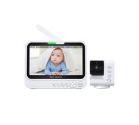 Monitor per Bambini con Video da 7 Pollici, Protezione Sicurezza, Visione Notturna A Infrarossi, Panoramica, Inclinazione, Zoom, Videosorveglianza,