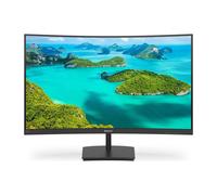 Philips 241E1SCA 24" Gaming Monitor Curvo Freesync 75 Hz LED VA FHD, 4ms, 3 Side Frameless, Casse Audio Integrate, Low Blue Mode, Flicker Free, HDMI, VGA, VESA, Nero