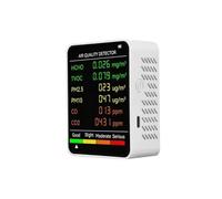 Monitor per la qualità dell'aria, 6 In 1 Air Quality Monitor Multifunctional Automatic Display Indoor Office Wall Hanging Screen Detector per la casa