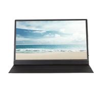 Monitor per Laptop, Monitor Portatile, Doppi Altoparlanti Integrati, Tecnologia di Rendering HDR da 15,6 Pollici per Esterni (Spina europea)