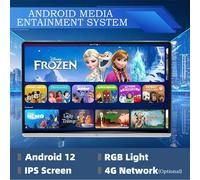 Monitor per poggiatesta per auto da 14 pollici Tablet PC Android 12 OUT TV multimediale posteriore Tablet PC multifunzione 2G + 32GB FM HDMI IN Airplay