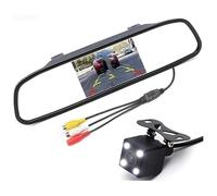 Monitor Per Specchietto Retrovisore LCD TFT HD 4,3'' Telecamera Retromarcia Per Visione Notturna Facile Installazione Per SUV Pick-up Lente Retrocamera