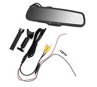 Monitor per specchietto retrovisore, monitor oscuramento automatico per specchietto retrovisore 4,3 pollici con staffa Dash Cam nero