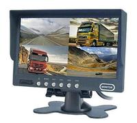 Monitor per telecamera di retromarcia con 4 display LCD a colori, retrovisore per auto BW DC, 12 V-24 V, 17,8 cm