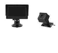 Monitor per telecamera per auto da 4,3" 1080P con visione notturna IR e ampio angolo di visione di 150°, specchietto retrovisore ruotabile a 360° per neonati, bambini, bambini