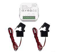 Monitor per zigbee per tuya per Smart Life con Sensore per ct(2CT) | Compatibile per zigbee, richiede hub, monitoraggio tensione e per corrente in per tempo , app per tuya per Smart Life