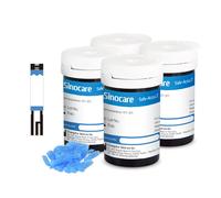 Monitor per zucchero nel sangue Sinocare Safe Accu 2 con tecnologia avanzata, 200 memorie per conoscere le variazioni di valore | Senza misuratore+Solo 100 pezzi×(strisce+lancette) | mmol/L