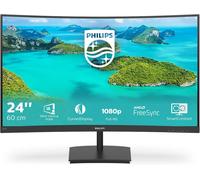 Philips 241E1SCA 24" Gaming Monitor Curvo Freesync 75 Hz LED VA FHD, 4ms, 3 Side Frameless, Casse Audio Integrate, Low Blue Mode, Flicker Free, HDMI, VGA, VESA, Nero
