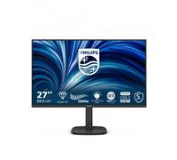 Philips Monitor 27B2U3601 da 27 pollici QHD, 120 Hz, IPS, regolazione dell'altezza, Adaptive Sync., 1 ms MPRT (2560 x 1440, HDMI 1x 2.0, DP 1x 1.4, HUB USB) nero/rosso