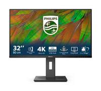 Philips 32B1N3800 - Monitor UHD da 32 pollici, altezza regolabile, altoparlanti (3840x2160, 60 Hz, HDMI, DisplayPort, Hub USB) nero