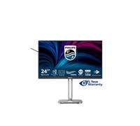 Monitor Philips PC 23.8" Full HD IPS 120Hz USB-C 4000 Series 24B2U4301/00 Grigio