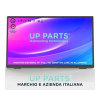 Monitor Portatile 14" Full HD 1080P Scocca in Alluminio per SmartPhone