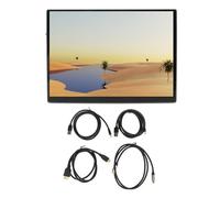 Monitor Portatile da 10,5 Pollici con IPS, Touchscreen, Altoparlanti Integrati, per Dispositivi di Gioco, Ufficio per Riunioni Aziendali, SRGB