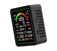 Monitor portatile della qualità ' 9 in 1 per rilevamenti in reale CO2 C6H6 Formaldeide TVOC Rumore e dati ambientali Tester per formaldeide