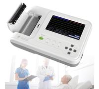 Monitor portatile di elettrocardiogramma con il touch screen LCD a 7 pollici, macchina di 12 cavi ECG per il monitoraggio di salute del cuore