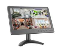 Monitor portatile LCD HD da 10,1" con ingresso video a 2 canali, display immagine invertita ruotabile, altoparlante USB(AU-101CM)