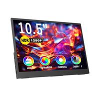 Monitor portatile per computer portatile, 10,5", 1920 x 1280p, IPS da viaggio, monitor 3: 2.500 nit, 2000: 1, con supporto regolabile a 45°, display standard HDMI USB-C per computer portatile, PC