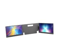 Monitor Portatile, Porta di Tipo C Angolo di Visione di 178 Gradi FHD 1080P 14 Pollici 100-240 V Supporto Regolabile HDR IPS Doppio Schermo Extender per Laptop Entro 15,6 Pollici