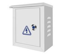 Monitor Project Box, Scatola Elettrica da Esterno a Parete Impermeabile con Piastra di Montaggio(25x30x16cm/10x12x6in)