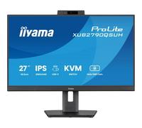 Iiyama XUB2790QSUH-B1 27" Windows Hello Cam IPS 100Hz Slim Bezel, 4ms, 2560x1440, HDMI/DP, USB-C (65W PD), Supporto regolabile in altezza, Webcam