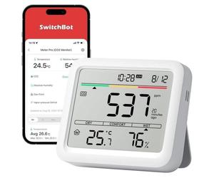 Monitor qualità dell'aria SwitchBot Mediator Pro CO2 6-in-1 alta precisione
