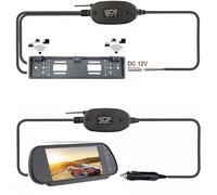 MONITOR retromarcia Camper SPECCHIETTO 7" telecamera wireless sensori parcheggio