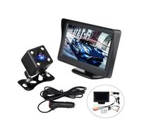 Monitor Retrovisione Auto HD 4,3 Pollici Telecamera Retromarcia Impermeabile Kit Parcheggio Telecamera Retromarcia Visione Notturna Telecamera Retrovisione