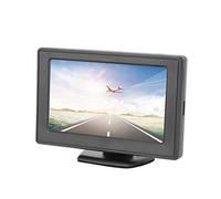 Monitor Retrovisore per Auto con Schermo LCD TFT 4,3 Ad Alta Definizione, Ingresso AV a 2 Vie, per Telecamere di Retromarcia DVD