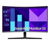 Samsung Schermo PC S39GD da 32", inclinabile, curvo 1500R, FHD (1920x1080), 100Hz, VA, 4ms (GTG), 250cd/m², contrasto 3000: 1, Eco Saving Plus, Modalità Eye Saver e Anti-Scintillio, LS32D392GAUXEN