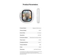 Monitor selfie cablato 2,1 pollici per kit vlogging con risoluzione display 410x