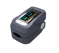 Monitor SpO2 di saturazione dell'ossigeno nel sangue del dito dell'ossimetro di impulso con display OLED (grigio)