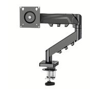 Monitor stand， Braccio for monitor singolo for staffa regolabile for schermo da 13-32", supporto da tavolo girevole a movimento completo for l'home office ，parts(Black)